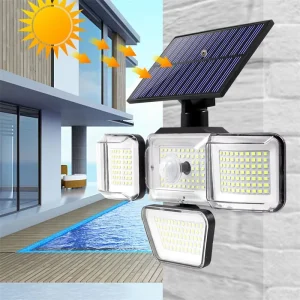 228 LED Solar Light 3 Modes PIR Motion Sensor Waterproof Outdoor Garden Street Light Spotlight