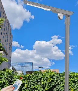 22W DC Road IP65 Aluminum Multi functional Solar PIR Motion Sensor Remote Smart Control LED Street Light