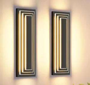 23.6inch Long Outdoor Wall Lights LED Front Porch Lights Waterproof Outdoor Garage Lights 36W 3000K Modern Acrylic Wall Sconce