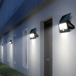 232PCS LED Solar Garden Light Motion Sensor IP65 Waterproof Super Bright Fence Lamp Solar Wall Lamp