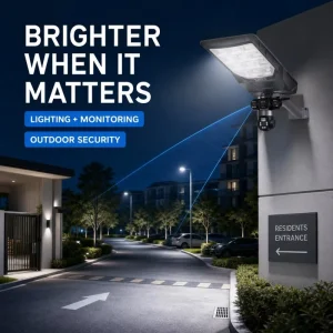 24-Hour Recording Solar LED Street Light with 8MP Dual-Lens 4G Wi-Fi Monitoring Camera Waterproof Outdoor Street Lamp