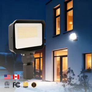24000 Lumens IP65 Waterproof Aluminum LED Warm White High Bright Security Flood Light Light Sensor Remote Control for Yard