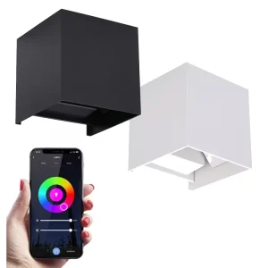 24V 12W DALI CCT Modern Wall Light IP65 Outdoor Up Down Light DMX Loxone PWM KNX Casambi Tuya WiFi RGBW Smart Wall Lamp