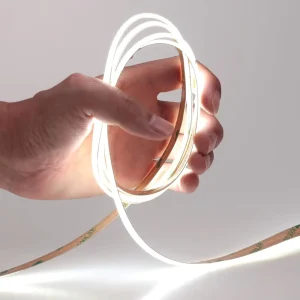 24V 18W/M Outdoor IP68 Waterproof COB LED Strip Light Remote Control USB Connectivity Blue 10m/Roll Pool Landscape Lighting CRI