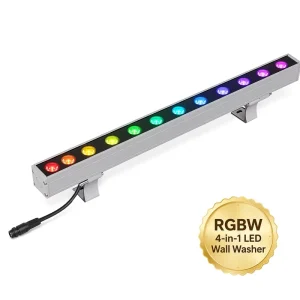 24V DC Low-Voltage LED Wall Washer IP65 RGBW 36W Outdoor Linear Light for Building Facades and Landscapes