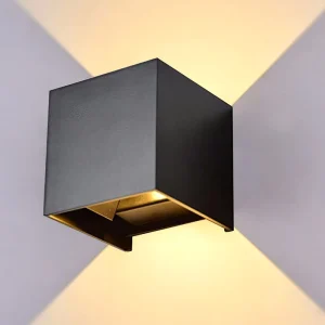 24V KNX Loxone Up Down Outdoor Wall Light Cube Zigbee Tuya WiFi Wandlamp 2000K-6000K CCT Dimmable Smart LED Garden Wall Lamp