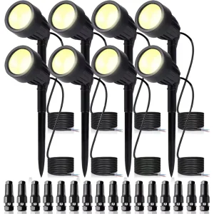 24V Low Voltage LED Landscape Lights Yard Lawn Tree Garden Pathway Spotlight Uplight Waterproof LED Landscape Lighting Outdoor