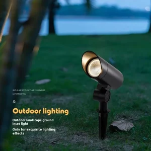 24VDC RGBW Dimmable Waterproof IP65 Outdoor LED Garden Spike Light with DMX Control