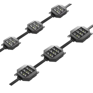 24W IP68 Full Color LED Point Light Lamp Waterproof Outdoor Building Exterior Wall Advertising Decoration Lighting