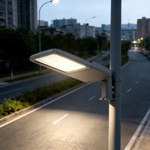 250W AC Powered Road LED Street Light IP66 Grey&Black Housing High Efficiency