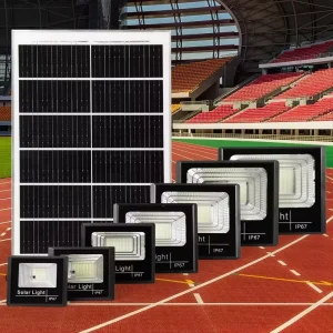 25W 100W Solar LED Flood Light IP67 Waterproof Aluminum 2700 6500K Color Temp 10 15H Lighting Time Outdoor Street Garden