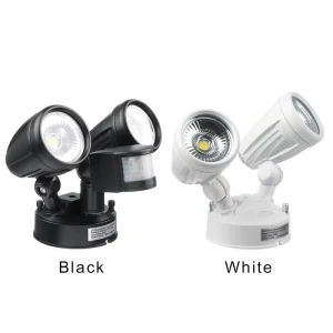 26W LED Twin PIR Security Motion Sensor Floodlight 3000lm Outdoor IP65 Spotlight Reflectores Para Patio Wall Light
