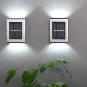 2LED Solar Lamp IP65 Waterproof Outdoor Lamp Courtyard Wall Lamp for Garden Villa Decoration LED Wall Lamp