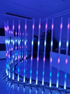 2M Programmable RGB Tube 360 Degree No Dark Area Light Tube for Park Press Conference Lighting Stage Club Concert Event Decor