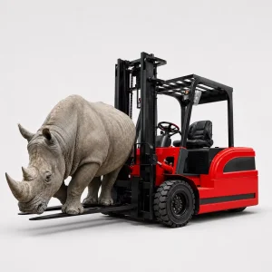 2Ton 3Ton 3 Wheel Electric Forklift for Warehouse Operations