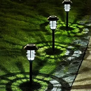 2pcs Outdoor Modern Solar Garden Lamp LED IP65 Waterproof Hanging Wall Lantern