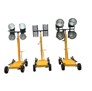 3 5M Solar Powered Telescoping Lighting Tower Mobile LED Mast for Gardens Landscapes & Events