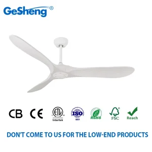 3-Blade DC Motor Ceiling Fan with LED Light Indoor Outdoor Remote Control CE ETL CB