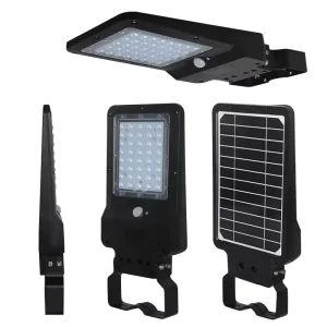 3 CCT Select-able LED Solar Street Lights with IP65 Rating Die Cast Pathway Light Featuring Motion Sensor 2 Optional Work Modes