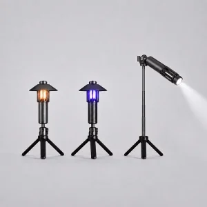 3-in-1 ABS Insect Zapper Torch and Camping Mosquito Lamp for Hiking and Travel