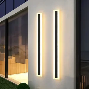 30-200cm Contemporary IP65 Waterproof Outdoor Modern Linear Long Strip LED Wall Lamp 110V 220V Garden Sconce Wall Lights
