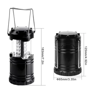 30-LED Solar BBQ Camping Lamp, Hand Crank