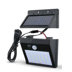 30 LED Waterproof Solar Light PIR Motion Sensor Solar Garden Lights Outdoor Separately Cable and Panel