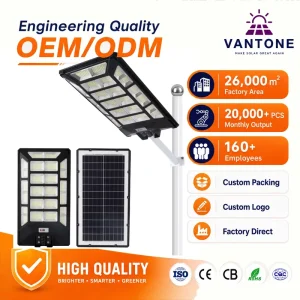 30000mAh LED Solar Street Light Outdoor Waterproof Dusk-to-Dawn Motion Sensor Security Light