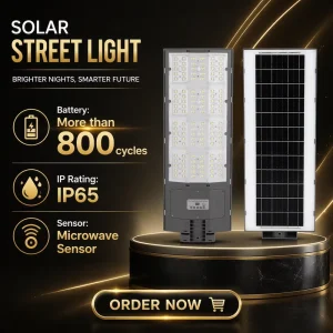 300W All in One LED Solar Street Light ABS IP65 TG007 with Motion Sensor Remote for Highway Village Garden Outdoor