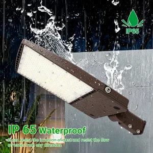 300W IP65 Waterproof High Bright LED Flood Lights DLC Certified Electric Shoebox Area Light with 5-Year Warranty