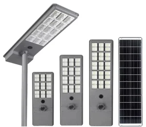 300W Solar Street Light IP65 Outdoor ABS Road Lamp with Radar Sensor Dusk to Dawn All Night Lighting CE RoHS