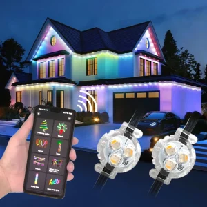 300ft Smart Home Decoration Lights Outdoor Permanent Christmas Lighting PVC Waterproof IP68 RGBW LED Pixel Point Light
