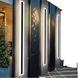 300mm-2400mm Length Stainless Steel IP65 Slender Sideway ETL Square Outdoor LED Wall Sconce Light