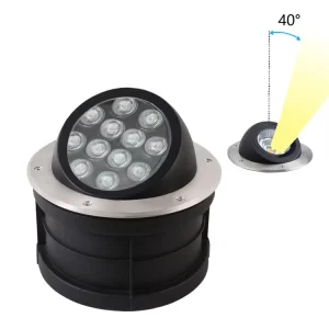 304 Stainless Steel Asymmetric LED Ground Light Waterproof Outdoor Recessed Landscape Light