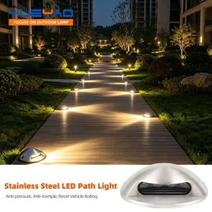 304 Stainless Steel IP66 Turtle Step Light LED Recessed Path Light for Road Landscape Project Custom 3 Year Warranty