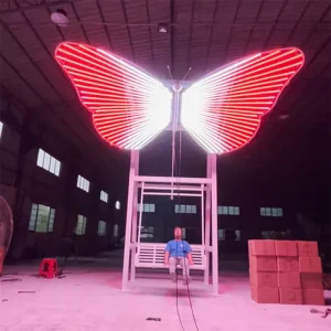 304 Stainless Steel Outdoor Decorative Lights RGB LED IP65 Butterfly Swing Christmas Landscape LED Lighting From China