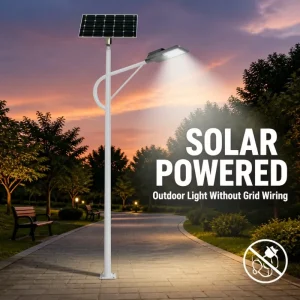 30A Charging 2.5m Cable 90AH Battery Backup Split Solar Powered LED Street Light for Off Grid Highway