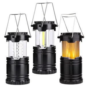 30LED COB Portable Camping Lantern Telescopic White Hanging for Night Fishing and Garden Landscape