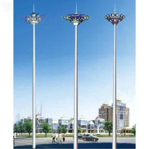 30M 35M Outdoor High Mast Lighting Towers With Lamp Lighting Pole