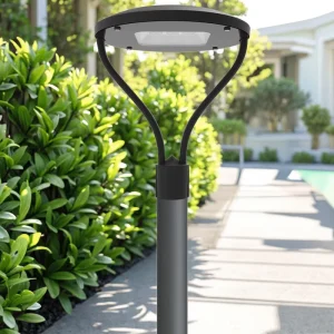 30W-100W IP66 AC LED Post Top Urban Light Aluminum Housing Outdoor Garden Lamp