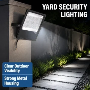 30W 200W LED COB IP65 Waterproof Flood Light with Motion Sensor for Outdoor Security & Residential Roads