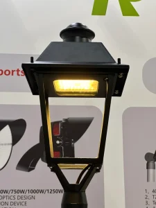 30W 40W 60W LED Outdoor Post Top Light Pole Mount Pathway Lighting Black Lantern Pillar Lamp