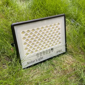 30W IP65 Waterproof Outdoor Remote LED Solar Flood Light Unlimited Dimming with Energy Saving Sensor Garden Landscape