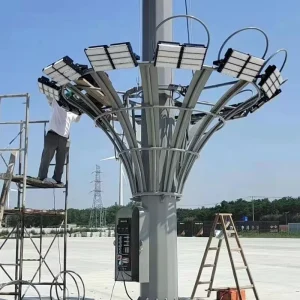 30m 35m 40m Dustproof Shockproof High Mast Road Lighting Pole
