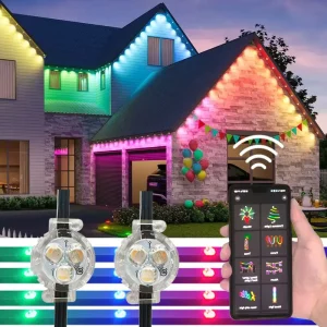 30mm Holiday Lighting Landscape Decoration Programmable LED Christmas String Lights Outdoor