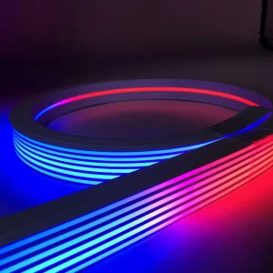 30x20mm Addressable RGB Silicone Neon Tube Flexible Waterproof RGB Building Facade LED Tube Light