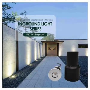 316SS IP67 1W 2W Permanent Outdoor LED Inground Recessed Deck Light for Garden Path Stairs 12V 24V DC