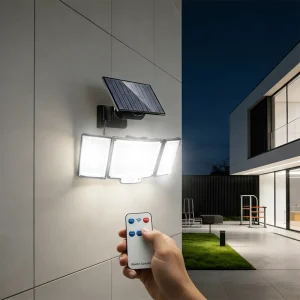 328 LEDs Solar Street Lamp Split Motion Sensor Outdoor Security Flood Light IP65 Waterproof Wall Lamp for Garage Yard