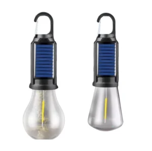 3500K 100LM Solar LED Lantern, ABS Filament, USB-C Rechargeable, Three-Step Dimming for Camping