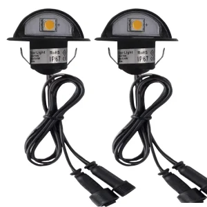 35mm IP67 Half Moon 12volt 0.4W Recessed LED Garden Path Light Deck Light Underground Light